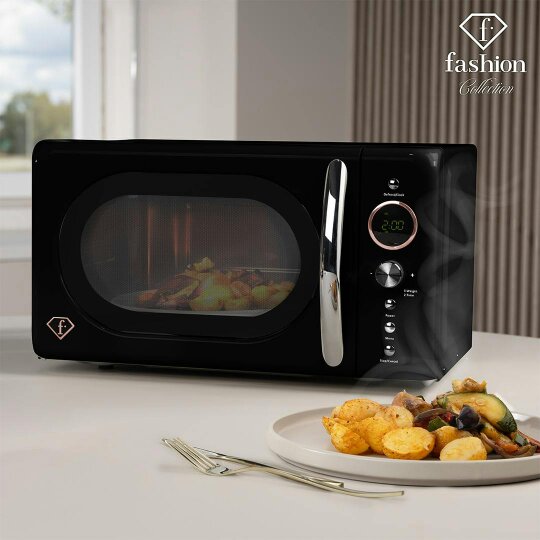Berlinger Haus Digital Microwave Oven Black Rose Gold FTV0121 Fashion