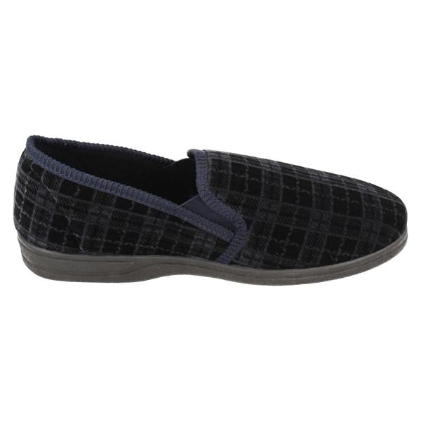 Rosebank Mens Rosebank Twin Gusset Indoor Slippers Jack