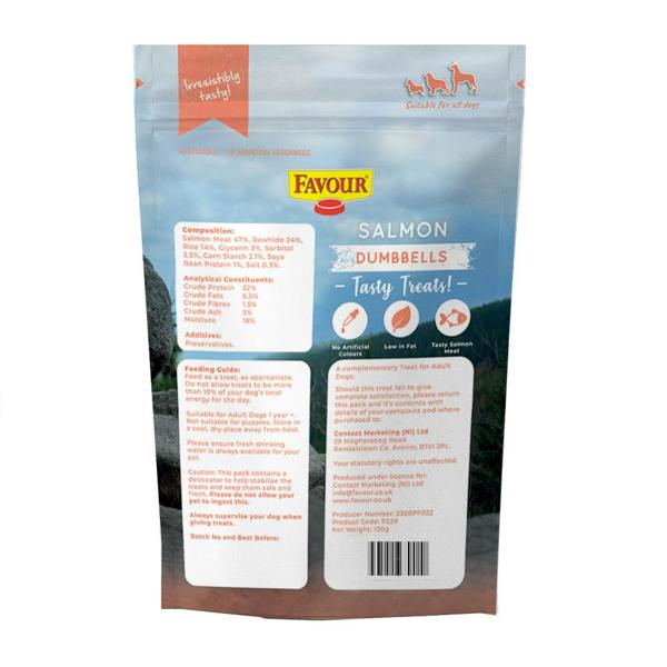 Favour Salmon Dumbbells 100g