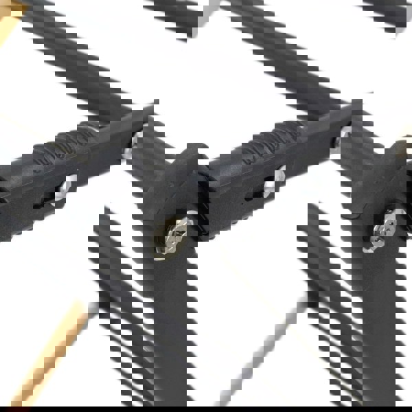 JVL Bamboo Extendable 3 Tier Concertina Clothes Airer, Brown