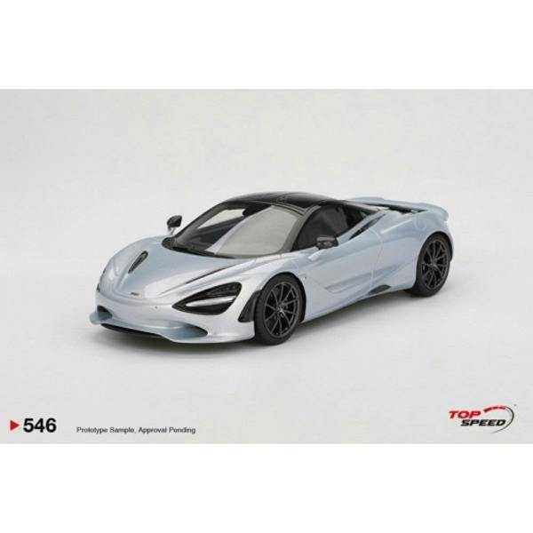 MCSlots McLaren 750S Ice Silver 1:18 Scale Topspeed TS0546