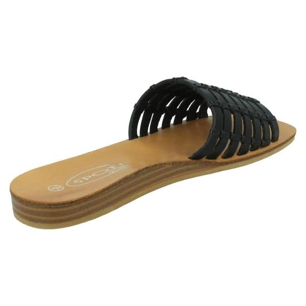 Spot On Ladies Spot On Weave Vamp Mules F00336