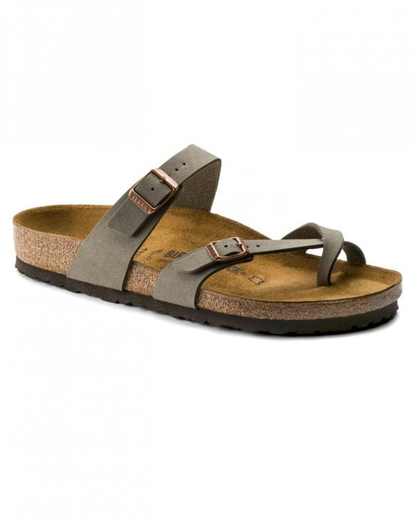 Birkenstock Mayari Birko Flor Womens Sandals - Stone - CHO - Designer Womens Sandals