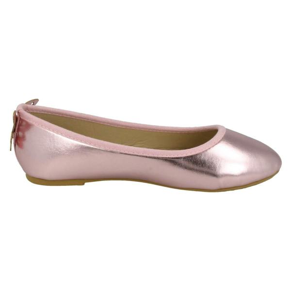 Spot On Girls Spot On Butterfly Heel Trim Ballerinas