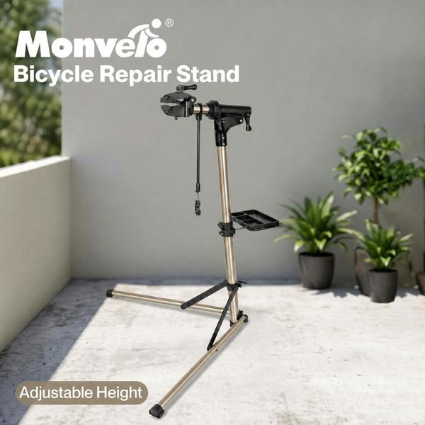 MONVELO Bike Repair Stand Adjustable Bicycle Maintenance Station Rack Folding