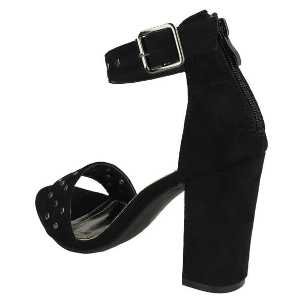 Spot On Ladies Spot On Mid Chunky Heel Sandals