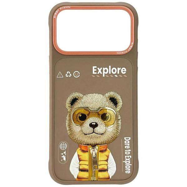 Nimmy Friends Nimmy Cool & Cute 2.0 Bear Case with MagSafe for iPhone 17 Pro 6.3" Brown Orange - N-KMLL-IP17-PRO-011-B