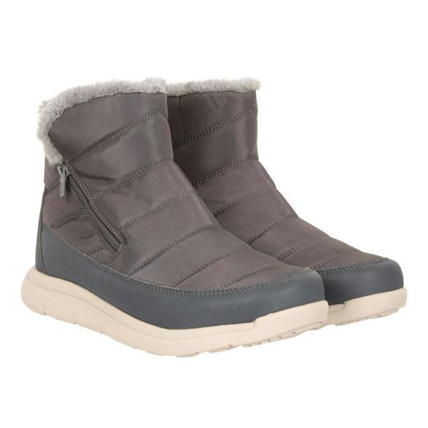 Mountain Warehouse Womens/Ladies Boston Fleece Lined Snow Boots - Grey - 