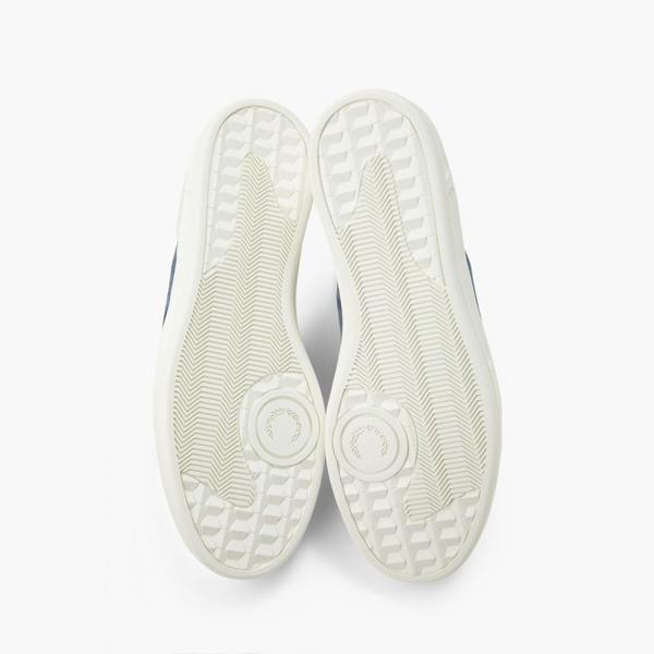Fred Perry B4 Textured Leather & Suede Trainers