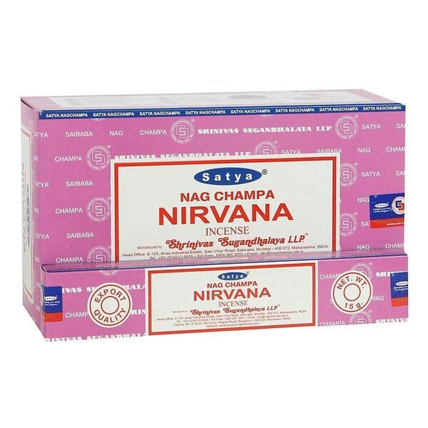 Satya Nirvana Incense Sticks, Pack of 12