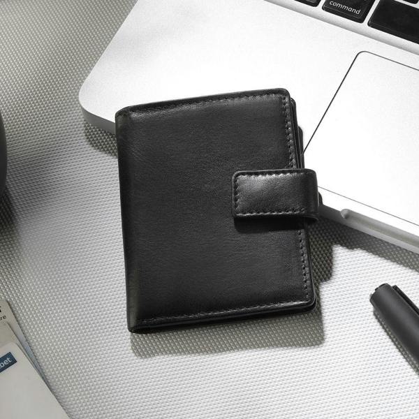 Leather Credit Card Holder – Aldo Tuscan 2217 Black (7)