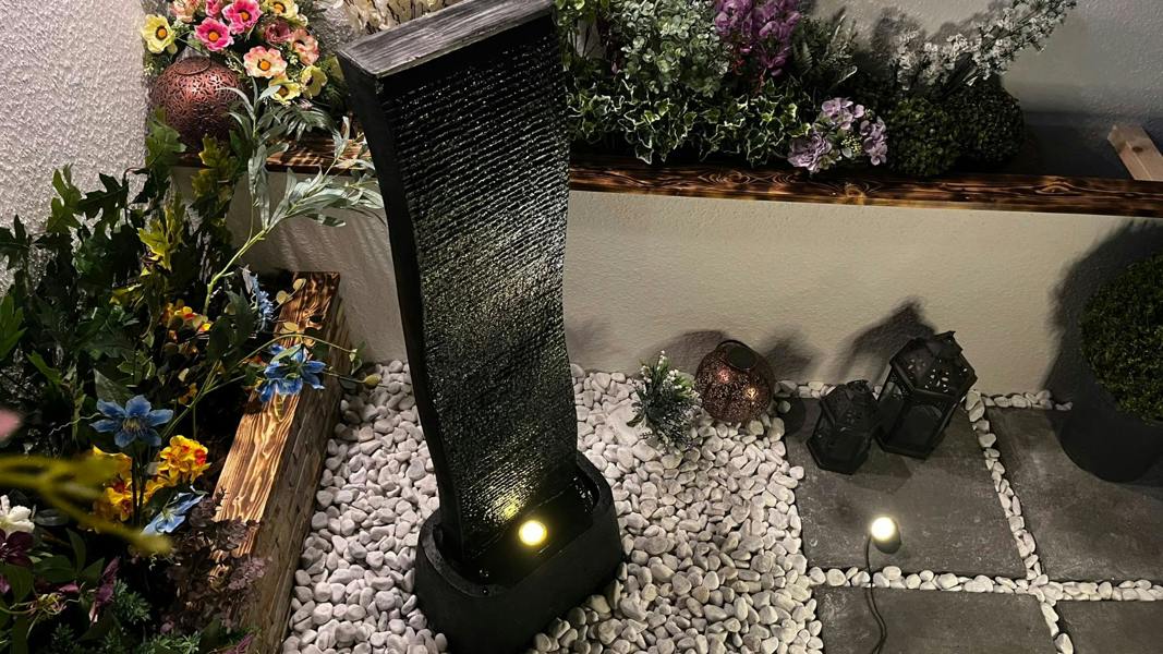 Tranquillity Water Features Noir Cascade Oriental Water Feature