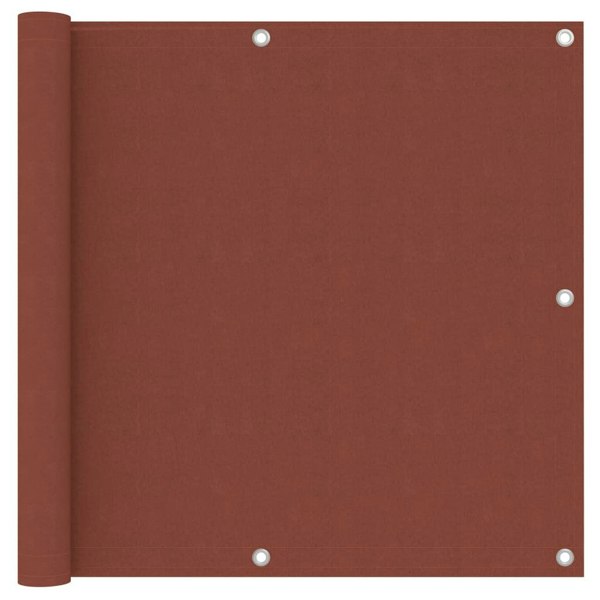 Berkfield Balcony Screen Terracotta 90x500 cm Oxford Fabric