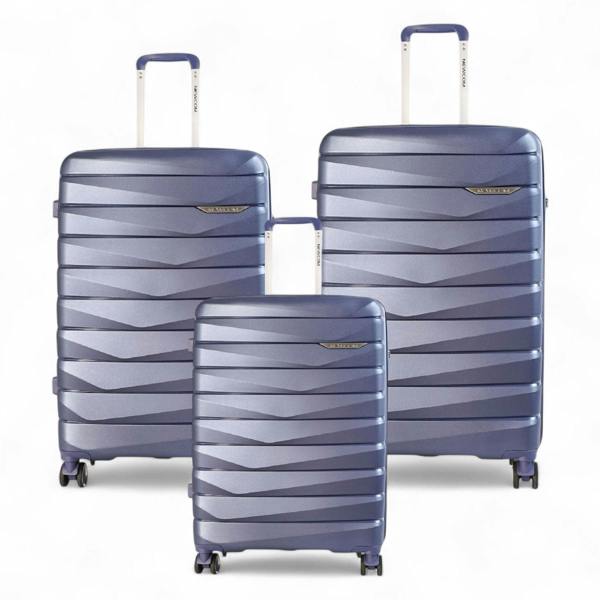 Infinity Luggage Strong Hard Shell TSA Suitcase Set 8 Wheel Cabin Luggage Holiday Travel Case