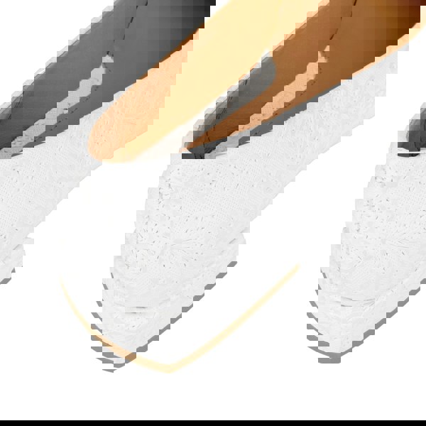 Embassy London Ballerina - Wedding White - Women's low heel leather ballet flat