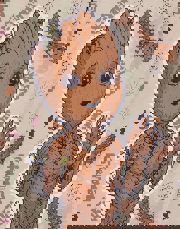 Marvel Groot Unisex KidsBrown Short Sleeve Long Leg Pyjama Set