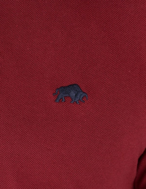 Raging Bull Mens Classic Organic Polo Shirt - Claret