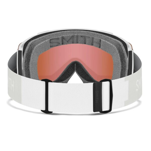 Smith Ski Goggles Squad2 2CP 0OZ 4Y White Vapor ChromaPop Everyday Rose Gold Mirror & Blue Sensor Mirror