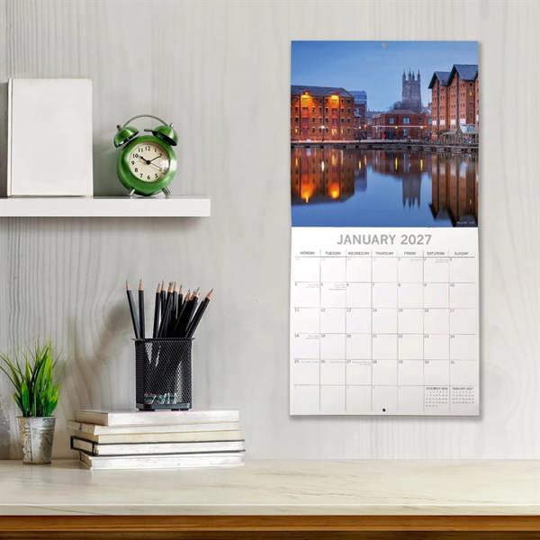Gloucestershire Calendar 2027, Wall Calendars, Month To View, Travel, Gift