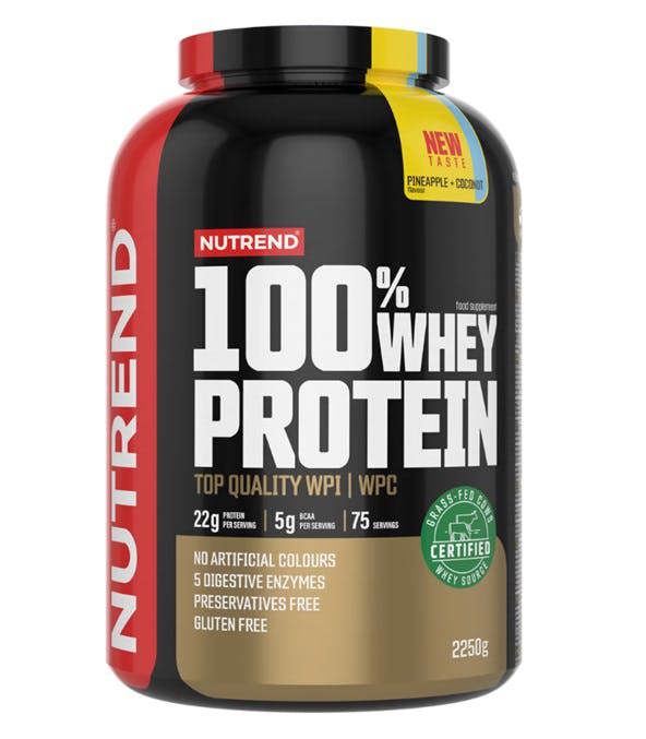 Nutrend 100% Whey Protein, Pineapple + Coconut - 2250g