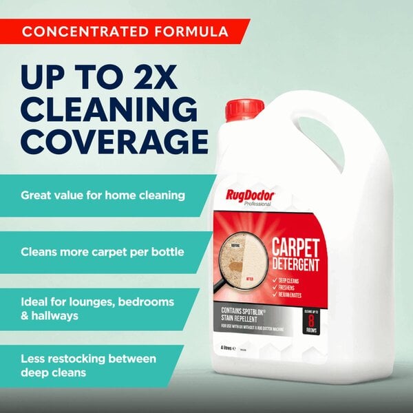 Rug Doctor Carpet Detergent with SpotBlok, 4 Litre