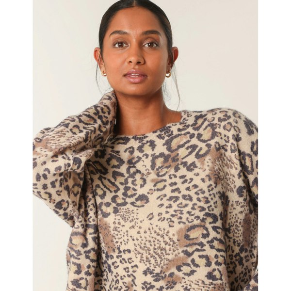 Blue Vanilla Cheetah Patterns Jumper