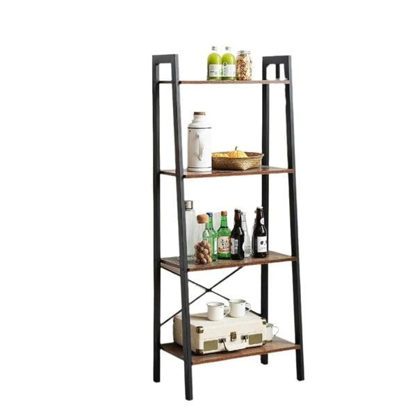 Modcraft 4-Tier Ladder Shelf - Industrial Bookshelf
