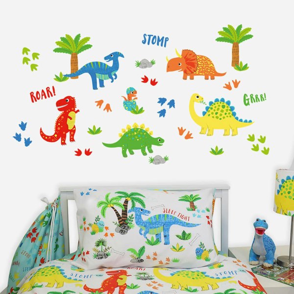 Happy Linen Company Dinky Dino Wall Stickers