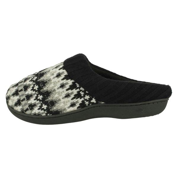 Four Seasons Ladies Four Seasons Knitted Mule Slippers Jane