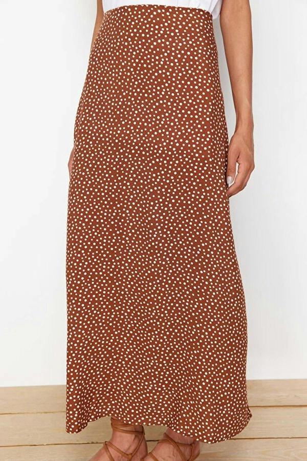 WOVCOR Patterned Bell-Shaped Skirt