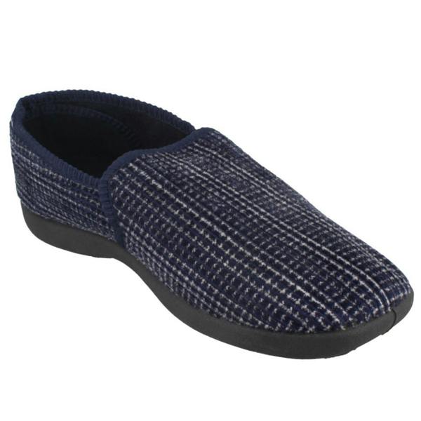 Spot On Mens Spot On Chequered Full Slipper X2034
