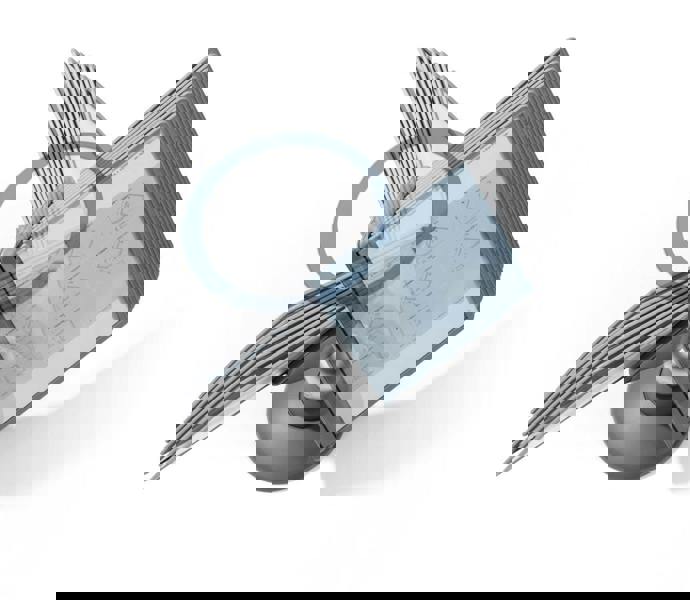 Durable SHERPA MOTION 360 Degree Desk Display Panel Stand | 10 Panels | A4 Grey