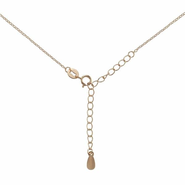 Rose Gold Plated Sterling Silver Infinity Necklace with Cubic Zirconia - namana.london