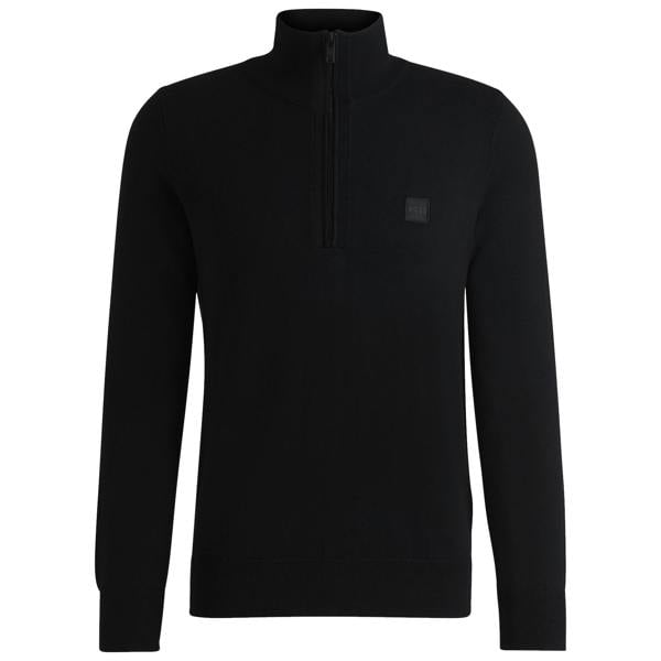 Boss Kanobix S Quarter Zip Knitted Sweater