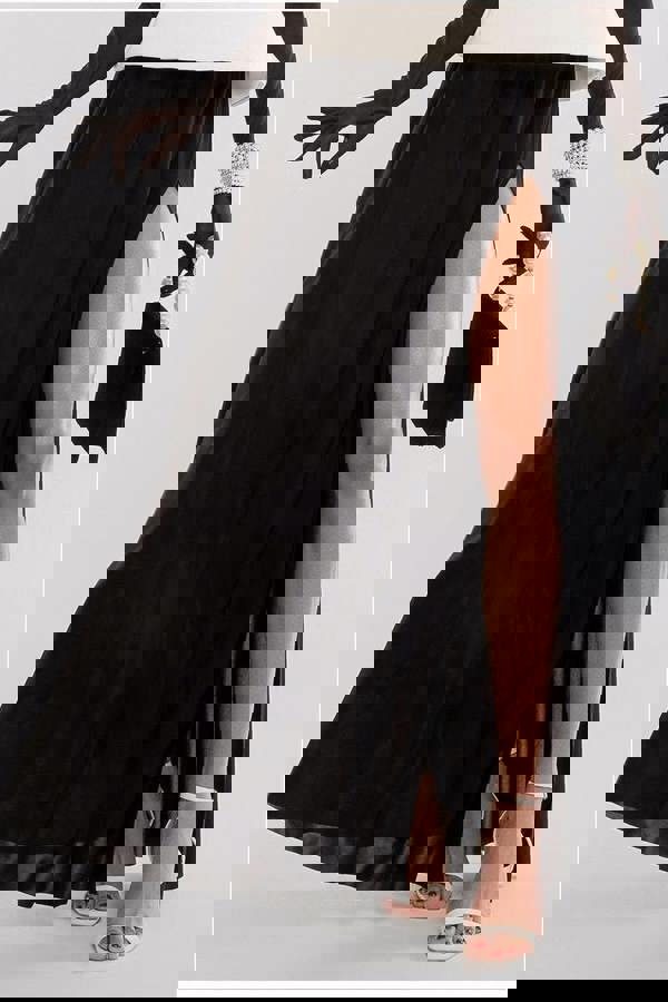 Side Split Soft Touch Maxi Skirt SK41