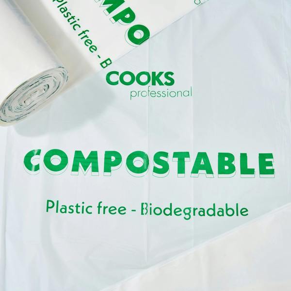 Cooks Professional Biodegradable Bin Bags | 45-48L