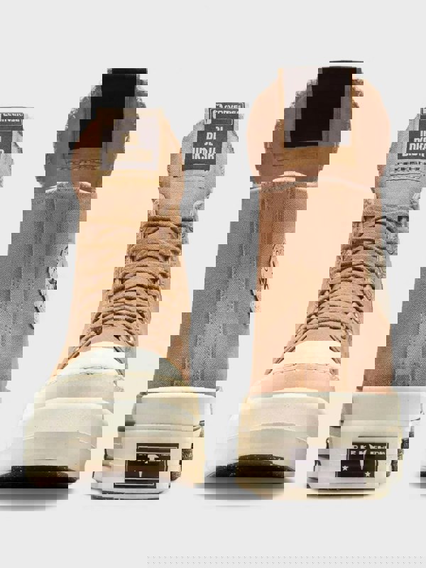 Converse x Rick Owens DRKSHDW DBL DRKSTAR Chuck 70 High Washed Canvas Brown