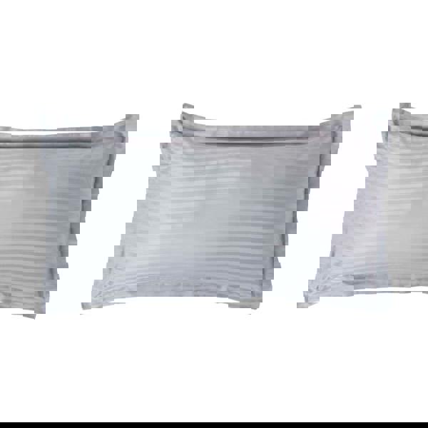 HOMESCAPES Silky 330 TC Egyptian Cotton Satin Stripe Oxford Pillowcase, King Size