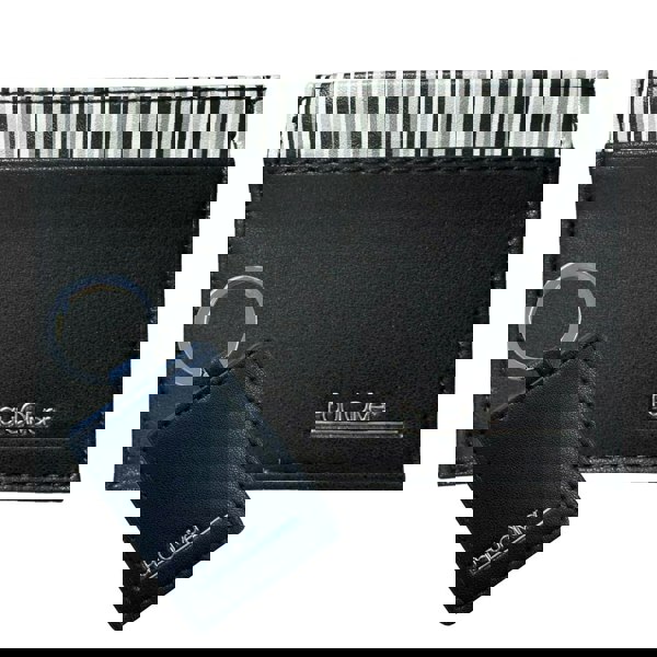 Paul Oliver Men’s Gift Set – Card Wallet & Keyring with Graphite Stripe