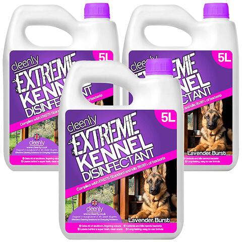 Cleenly Extreme Kennel Disinfectant, Deodoriser, and Cleaner (15L) - Lavender Fragrance