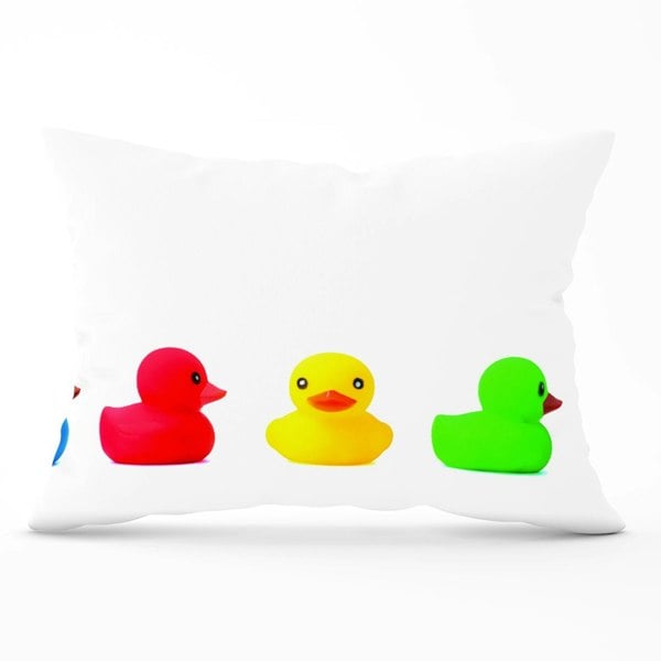 Warren Reed Coloured Rubber Ducks Cushions