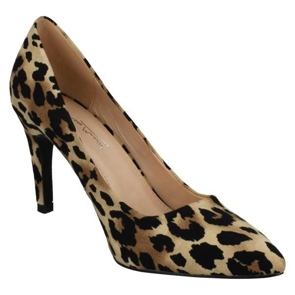 Anne Michelle Ladies Anne Michelle High Heel Pointed Toe Court Shoes