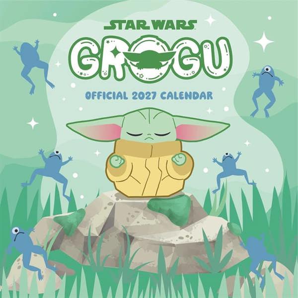 Disney Star Wars, The Mandalorian, Grogu Calendar 2027, Wall Calendars, Month To View, Entertainment, Gift