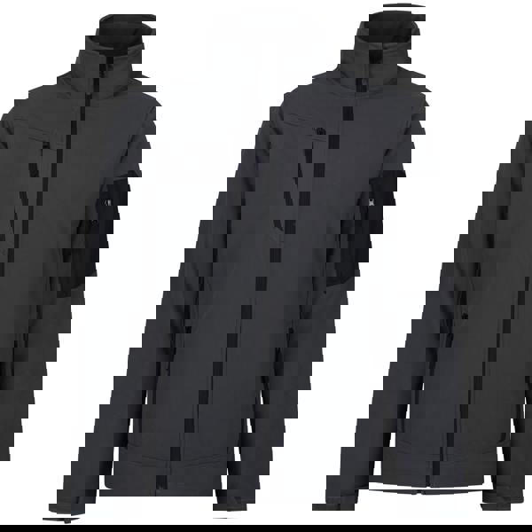 Regatta Mens Arcola Soft Shell Jacket - Seal Grey/Black - 