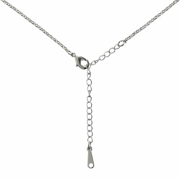 Teardrop Pendant Necklace with a Blue Cubic Zirconia Gemstone - namana.london