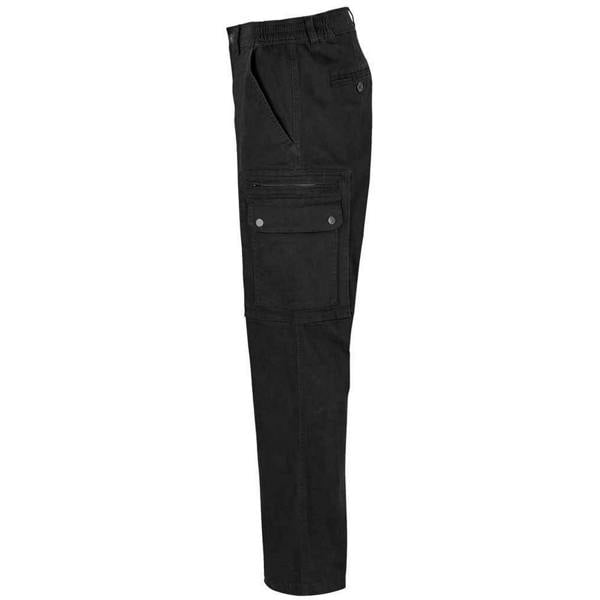 SOLS Mens Docker Stretch Cargo Trousers - Black