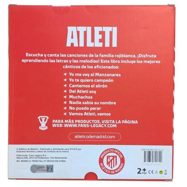 Atletico Madrid Piano Book, Activity & Colouring Books, Sports, Gift