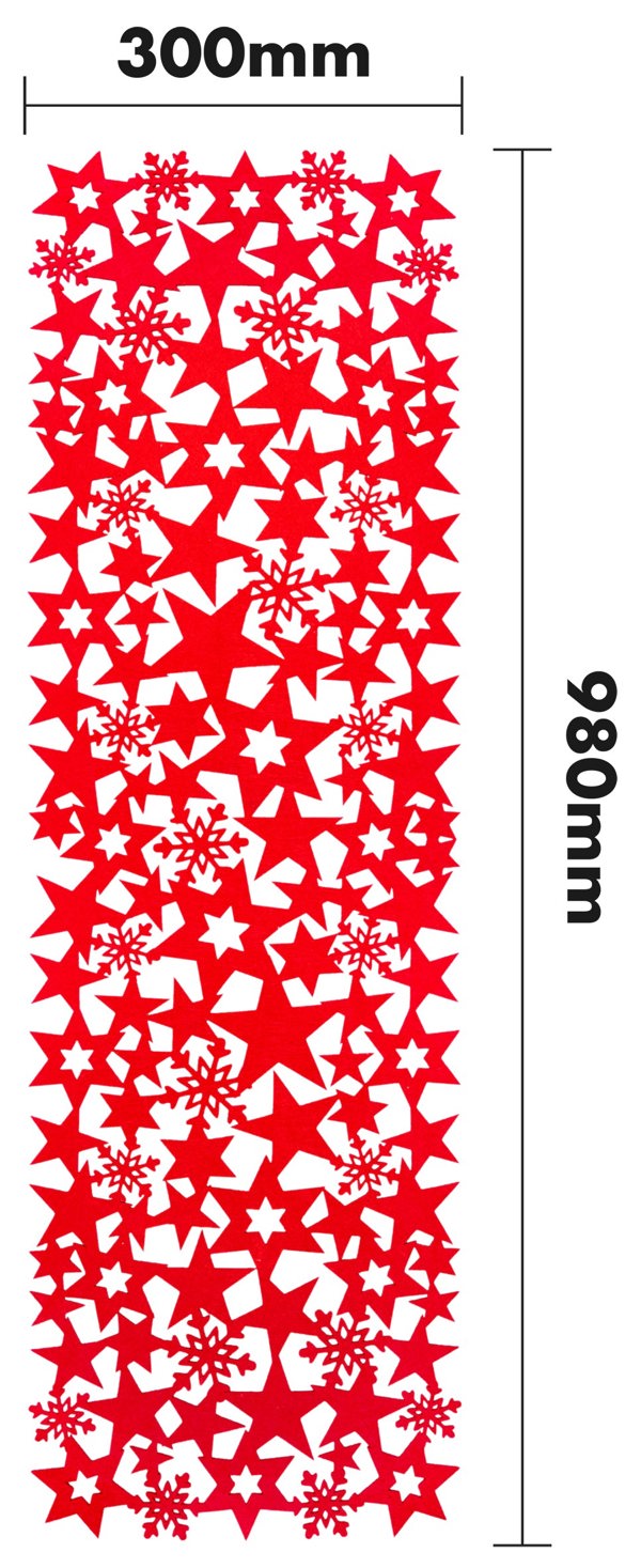 St Helens Felt Table Runner, Red
