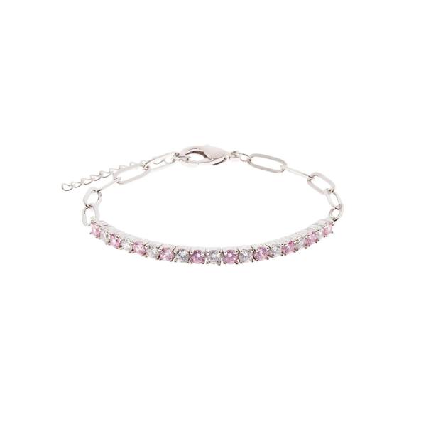 Cachet London Ella Silver Rose Tennis Bracelet