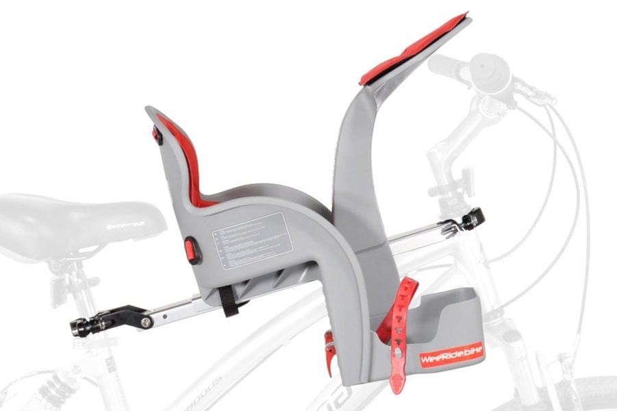 WeeRide Safe Front baby bike seat mounted on bike